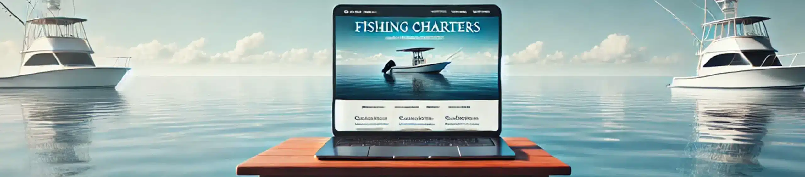 fishing charter website design